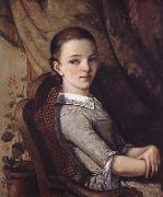 Gustave Courbet Portrait of juliette Courbet oil painting artist